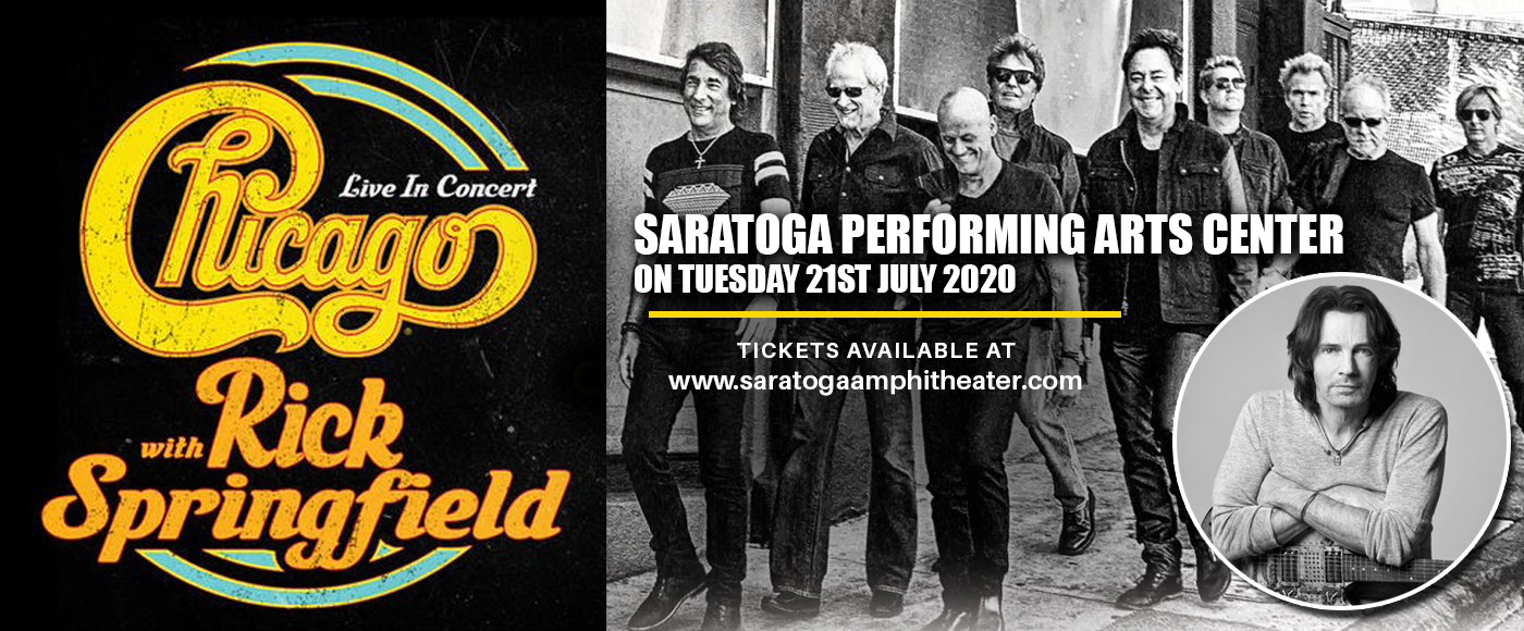 Chicago - The Band & Rick Springfield at Saratoga Performing Arts Center