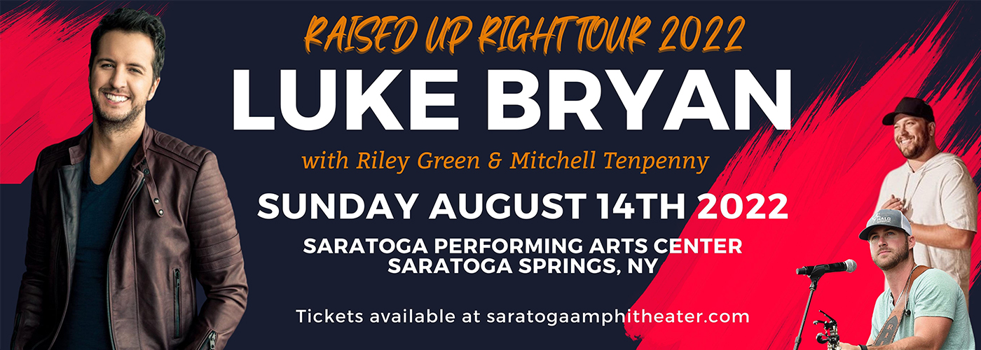 Luke Bryan, Riley Green & Mitchell Tenpenny at Saratoga Performing Arts Center