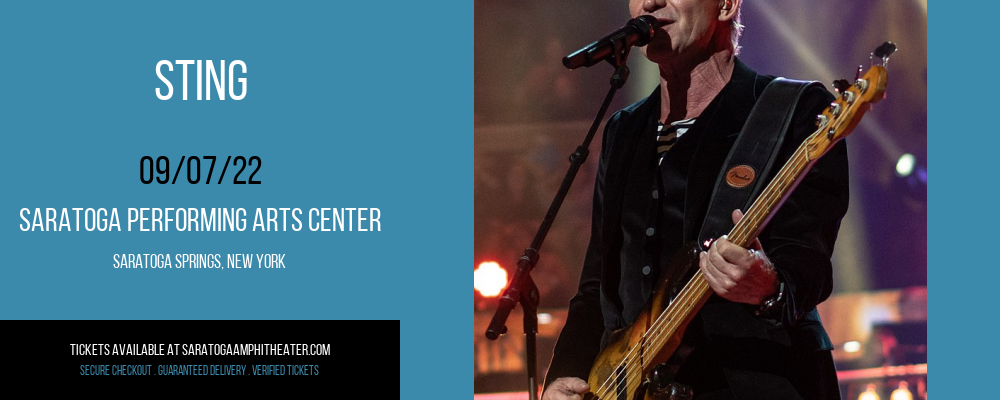 Sting at Saratoga Performing Arts Center tickets Sting at Saratoga Performing Arts Center
