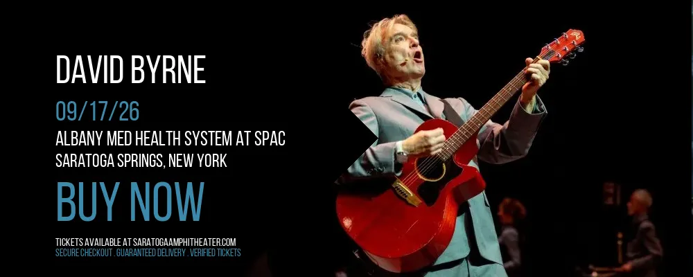 David Byrne at Albany Med Health System at SPAC